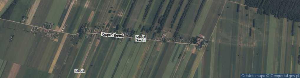 Zdjęcie satelitarne Kruplin Średni ul.